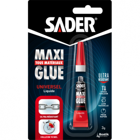 COLLE SADER MAXI GLUE LIQUIDE 3g COLLE SADER MAXI GLUE LIQUIDE 3g