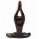 Statuette Chat Yoga en positon du Lotus bras levés 20cm