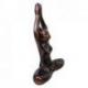 Statuette Chat Yoga en positon du Lotus bras levés 20cm