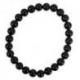 Bracelet Tourmaline Noire grade A - boules 8 mm / Grands Poignets