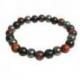 Bracelet multipierres 8mm - Œil de Taureau, Hématite & Onyx Bracelet multipierres 8mm - Œil de Taureau, Hématite & Onyx