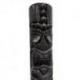 Totem Tiki 100cm en bois noir pour décoration extérieure