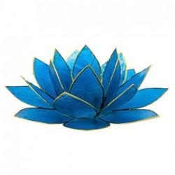 Bougeoir Fleur de Lotus 5ème Chakra | Chakra de la Gorge