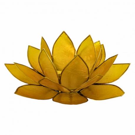 Bougeoir Fleur de Lotus 3ème Chakra | Chakra du Plexus solaire