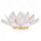 Bougeoir Fleur de Lotus blanche en coquille de Capiz