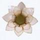 Bougeoir Fleur de Lotus blanche en coquille de Capiz