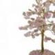 Arbre du Bonheur 20 cm avec pierre Quartz Rose naturel