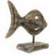 Décoration marine : Poisson design en Bois sur socle 20x30cm