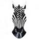 Masque zèbre en bois 30cm déco ethnique africaine