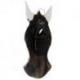 Masque zèbre en bois 30cm déco ethnique africaine