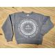 sweat enfant ras de cou bleu/gris