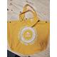 sac cabas "plages" jaune