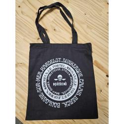 tote bag noir "plages"