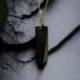 Collier Shungite - pendentif pierre taillée + chaîne acier
