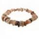 Bracelet Baroque en Pierre de Lune Multicolore