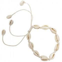 Bracelet Coquillages Cauris | Poignet ou Cheville Bracelet Coquillages Cauris | Poignet ou Cheville