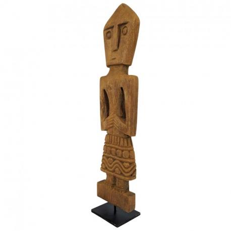 Statue tribale Villageois du Timor 45cm