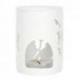 Brûle-parfum Bohème en céramique blanche Motif Plumes