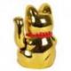 Maneki Neko Traditionnel Doré Chat Porte-Bonheur Japonais 15,5cm