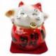 Chats Japonais Porte-Bonheur - 5 Maneki Neko en Porcelaine