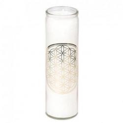 Bougie Parfumée Motif Fleur de Vie Dorée | Menthe, Citronnelle & Oliban