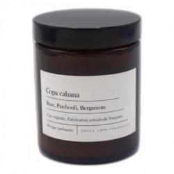 Bougie parfumée naturelle "Copacabana" Rose, Patchouli & Bergamote 35 heures 135g | Drake