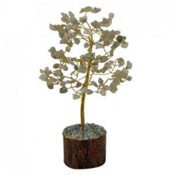 Arbre du Bonheur 20 cm avec pierre Aventurine naturelle