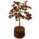 Arbre du Bonheur 20 cm avec pierre Cornaline naturelle