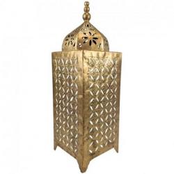 Lanterne Marocaine 50cm en métal doré