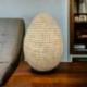 Lampe Oeuf en Coquillages Naturels 30cm | À équiper