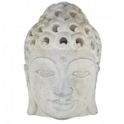Décoration ou Applique murale Bouddha 45cm en pierre reconstituée