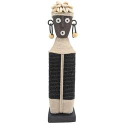 Statuette Namji 28cm - Perles Noires & Coquillages 28cm