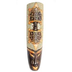 Masque Africain 50cm | Tortues, sable et coquillages Cauris