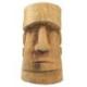Statue Moai de l'île de Pâques en cocotier 30cm