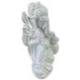 Statuette Ganesh allongé en Résine laqueé blanche 12cm