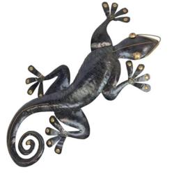 Déclassé - Gecko mural en Fer Forgé Artisanal 100cm
