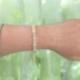 Bracelet en Jade clair A | Boules 6mm