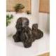 Statue Moine Allongé en Résine - Décoration Zen 50 cm