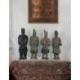 Coffret 4 Guerriers Chinois de Xian en Terre Cuite