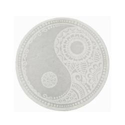 Disque Yin-Yang en Sélénite ø10cm - Plaque de rechargement Feng Shui Disque Yin-Yang en Sélénite ø10cm - Plaque de rechargement Feng Shui