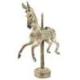 Cheval de Carrousel 40cm en Bois | Création artisanale