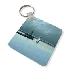 Porte clef CARRÉ personnalisé