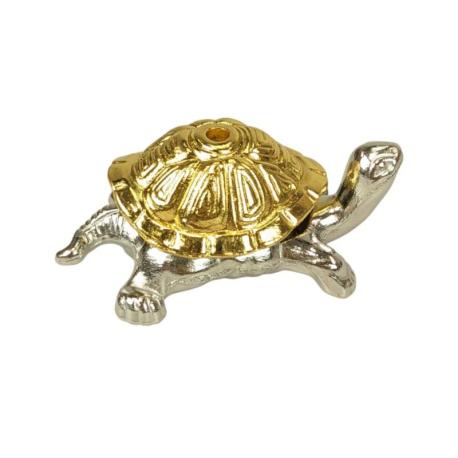 Porte-encens Tortue en Métal 4cm｜Or & Argent