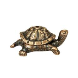 Porte-encens Tortue en Métal 4cm｜Coloris Bronze