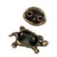 Porte-encens Tortue en Métal 4cm｜Coloris Bronze