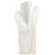 Buste présentoir à colliers en bois massif blanc cérusé 30cm
