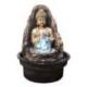 Petite fontaine d'intérieur Bouddha Peace avec éclairage Led