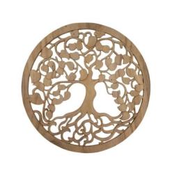Sculpture murale Arbre de Vie ø80cm | bois de suar