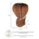 Grande Sculpture Serpent Cobra 100cm en bois