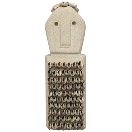 Statuette en Pierre & Petits Coquillages 16cm | Savoir-faire traditionnel de Sumba